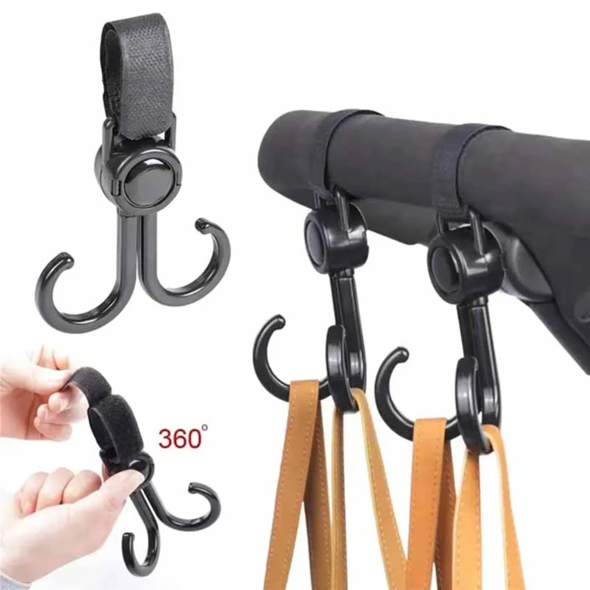 Travel Accessories For 3 Year Old - Draaibare dubbele haken Kinderwagen Reisaccessoires Winkelrek