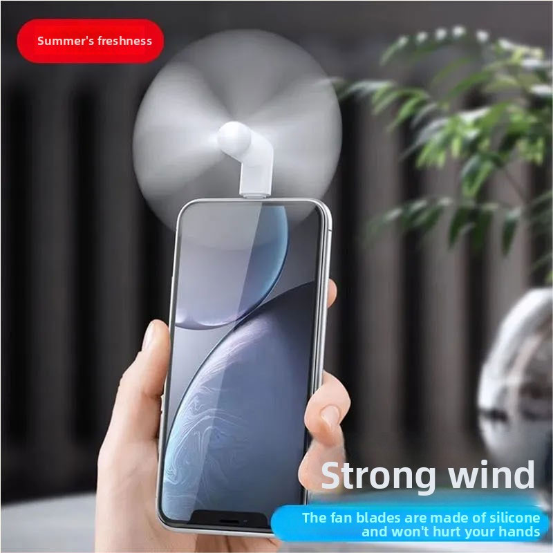 Travel Accessories And Gadgets - Type C Mini-telefoonventilator, draagbare zakventilator, sterke