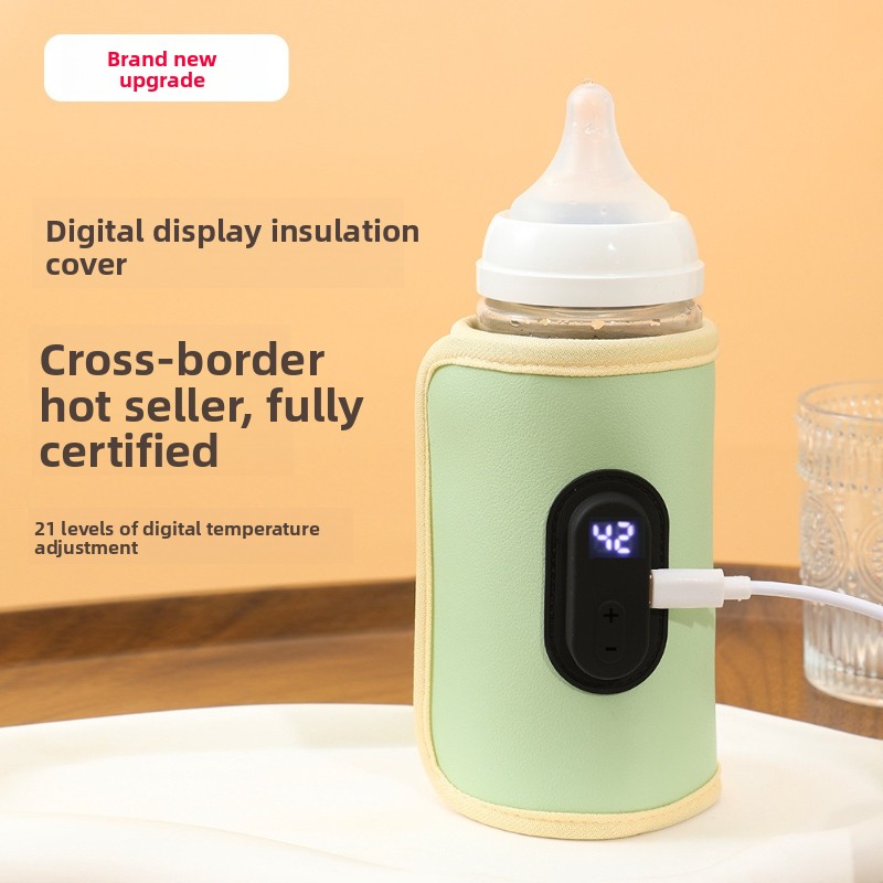 Travel Accessories For 3 Year Old - Draagbare Digitale Display Babyflessenwarmer USB Auto