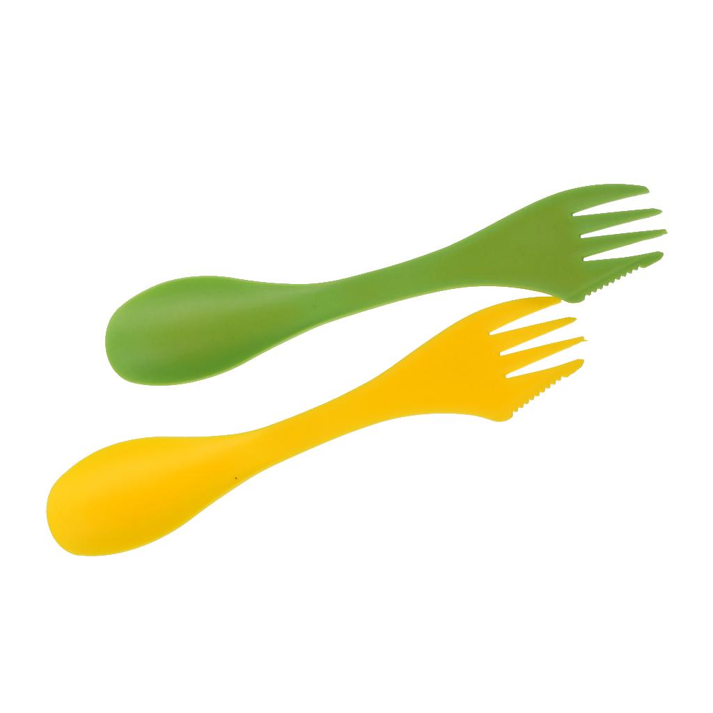 Travel Accessories And Gadgets - Multifunctionele campingvork en -lepel bestekset BPA-vrij,