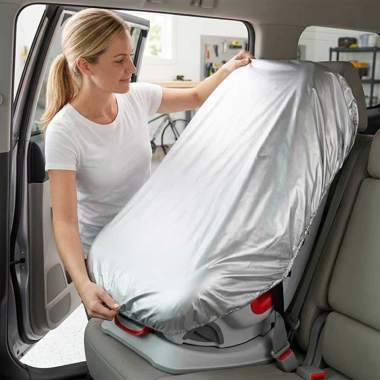 Travel Accessories For 3 Year Old - 1PC zilveren baby-autostoel zonneschermhoes blokkeert warmte