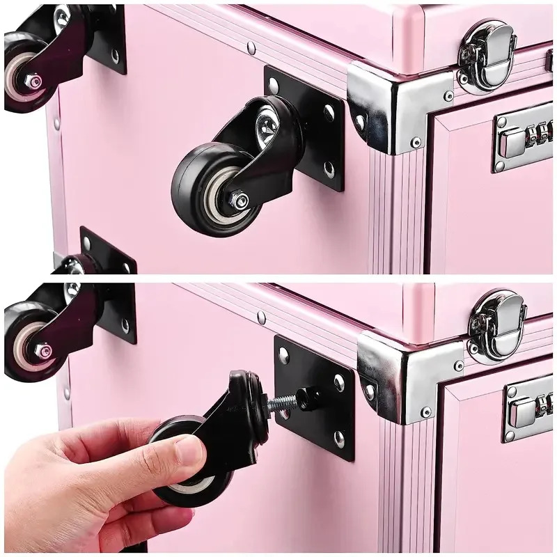Travel Accessories For Train - Rollende manicuretafel Opvouwbare nageltafel Make-up Treinkoffer