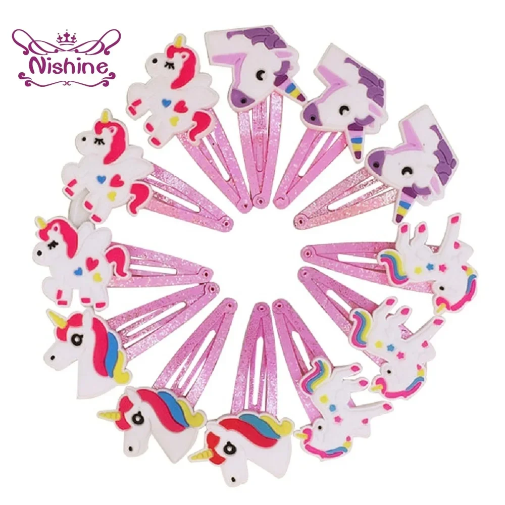 Travel Accessories For 3 Year Old - Nishine 10 stks/partij Eenhoorn Haar Clips