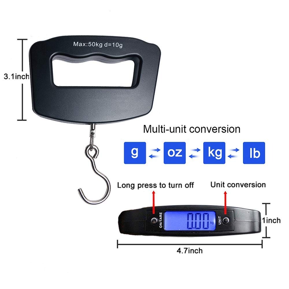 50 kg draagbare draagbare digi - Luggage Scale Hanging recensie en prijs