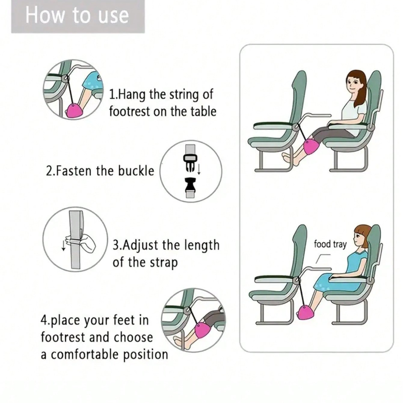 Draagbare verstelbare voetsteu - Travel Accessories For Train recensie en prijs