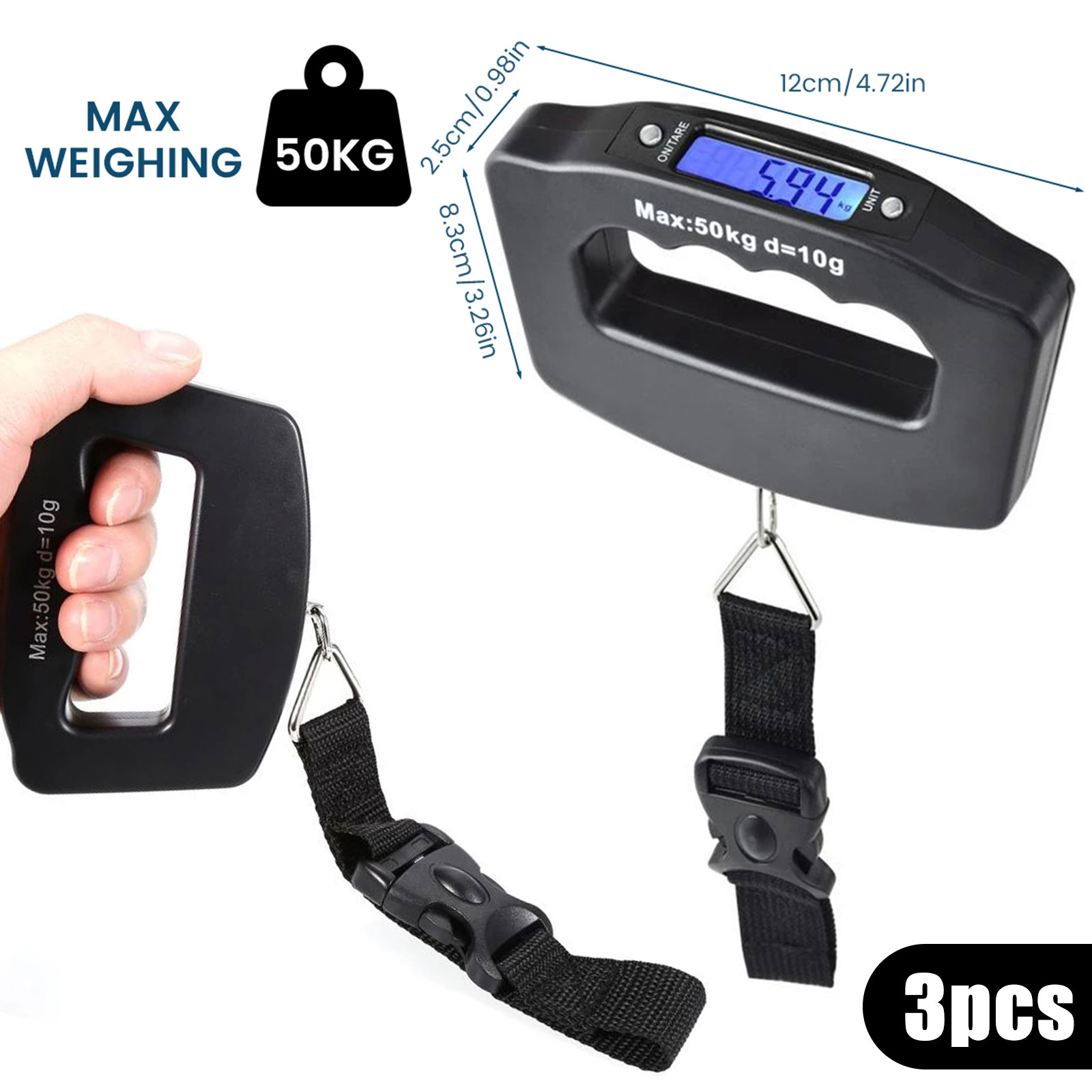 LCD Digitale Bagageweegschaal  - Luggage Scale Hanging recensie en prijs