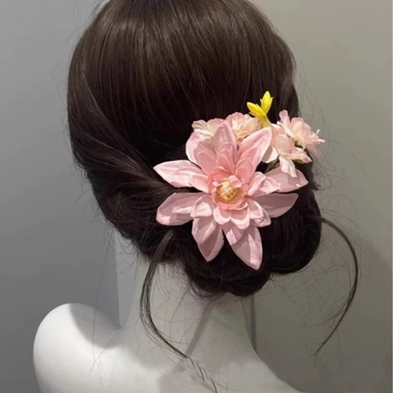 Roze blauwe bloem haarclip nie - Travel Accessories Bunnings recensie en prijs