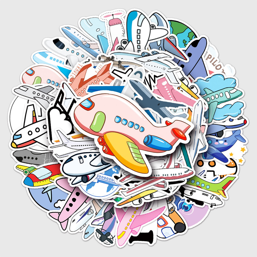 50 charmante vliegtuigstickers - Travel Accessories And Gadgets recensie en prijs